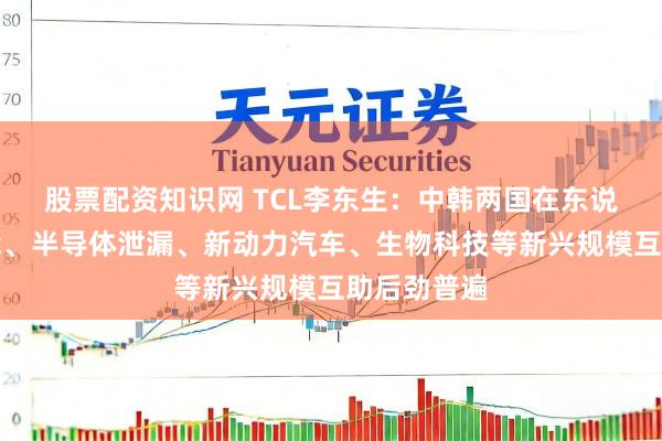 股票配资知识网 TCL李东生：中韩两国在东说念主工智能、半导体泄漏、新动力汽车、生物科技等新兴规模互助后劲普遍